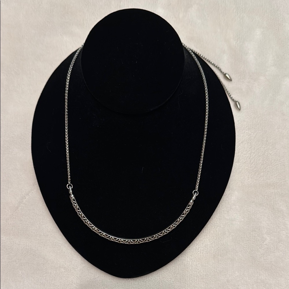 Kendra Scott Silver Adjustable Chocker Necklace - Picture 3 of 6